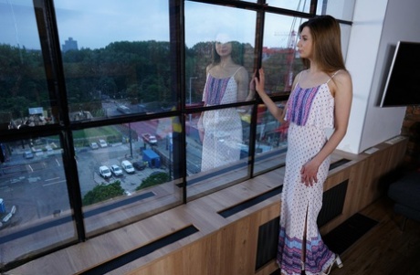Petite Russian Cornelia Quinn & dominant mature woman Nadya Basinger posing