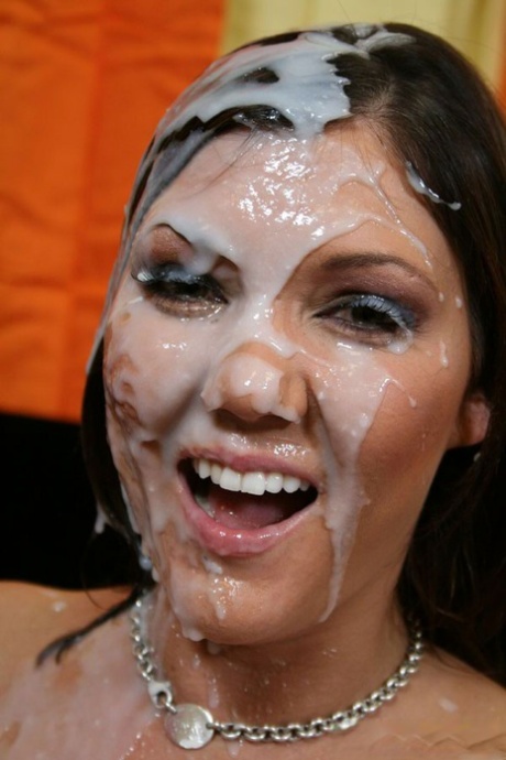 Big boobed white girl Claire Dames gets jizzed by a well hung black dude