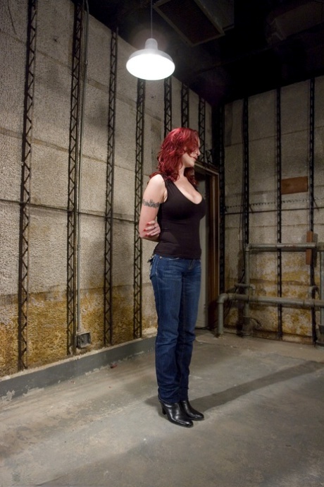 Ginger with big tits Mz Berlin gets trained by cruel lezdom Isis Love